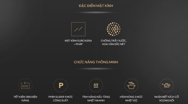 Bếp Từ Đôi Kocher DIB4-888MI - Nhập Khẩu Đức, Kính Eurokera Pháp