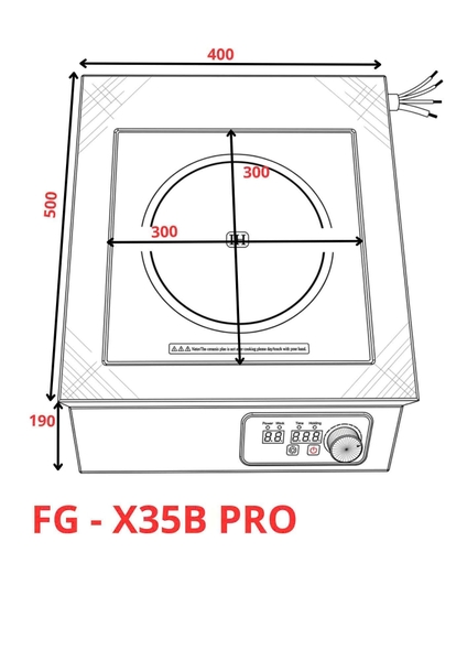 Bếp Từ Công Nghiệp Fuger FG X35B PRO