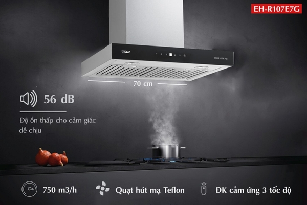 Máy hút mùi Chefs EH-R107E7G – Chữ T