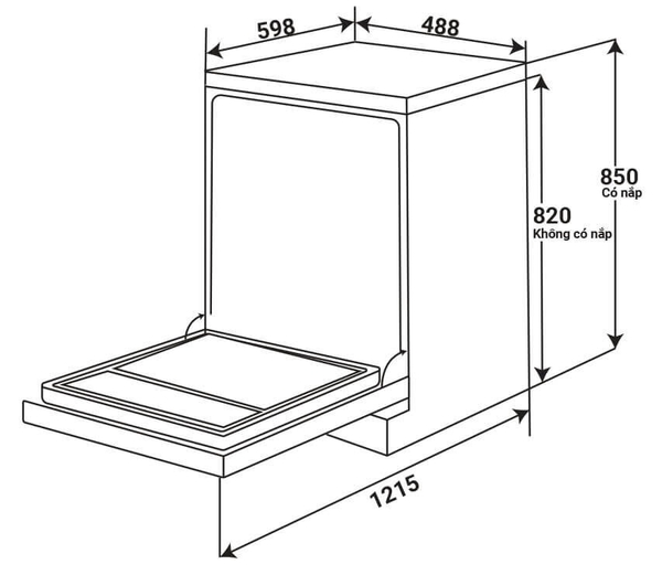 Máy Rửa Chén KAFF KF-A45UVTFT
