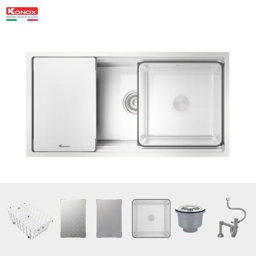 Chậu rửa bát Workstation Undermount KN8644SU Dekor | Inox 304 chống xước
