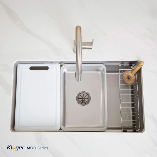 Chậu rửa bát Kluger KU7844FS Plus – Inox 304, Nano Ceramic cao cấp