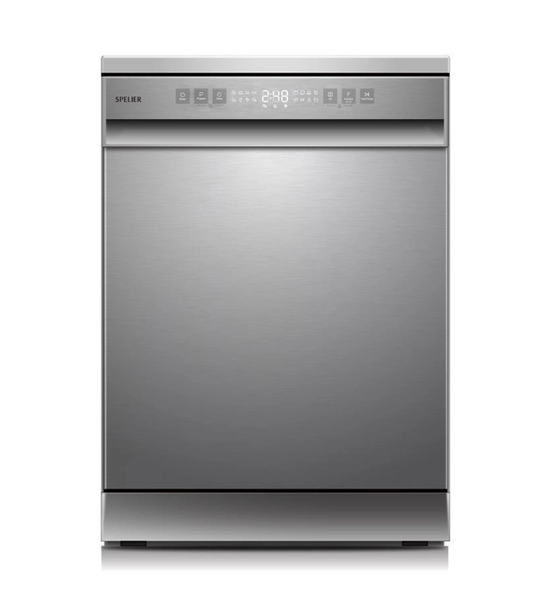 Máy rửa bát Spelier SP 15 DW NX SILVER – 15 bộ, sấy khí nóng PTC