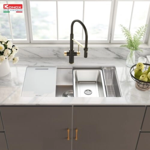 Chậu Rửa Bát Chống Xước Konox TARI 8748SR