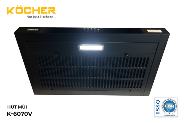 Máy hút mùi KOCHER K-6070V - Cổ điển - Nhỏ gọn - Hút khỏe 900m3/h