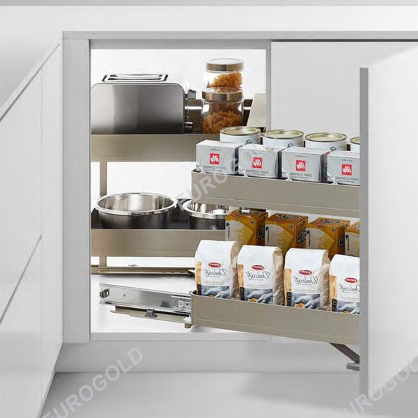 Kệ góc liên hoàn hộp nhôm Eurogold EUM102R - Cánh phải