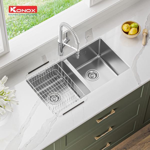 Chậu rửa bát Konox Cube 7544DU