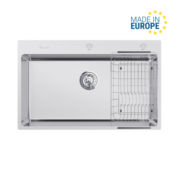 Chậu rửa bát Turkey Sink STELO 790 — Inox 304, 1 hố, Nhập Thổ Nhĩ Kỳ