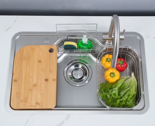 Chậu rửa bát Kluger KT8050FS – S80 Plus - Inox 304 Linen cao cấp