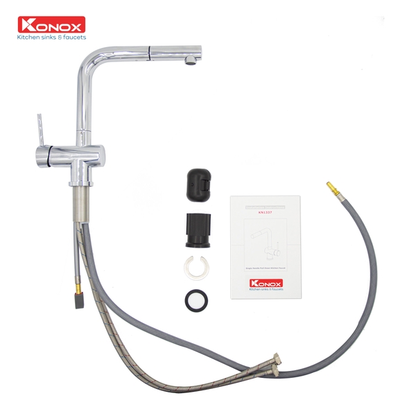 Vòi rửa bát Konox KN1337 - Dây rút linh hoạt