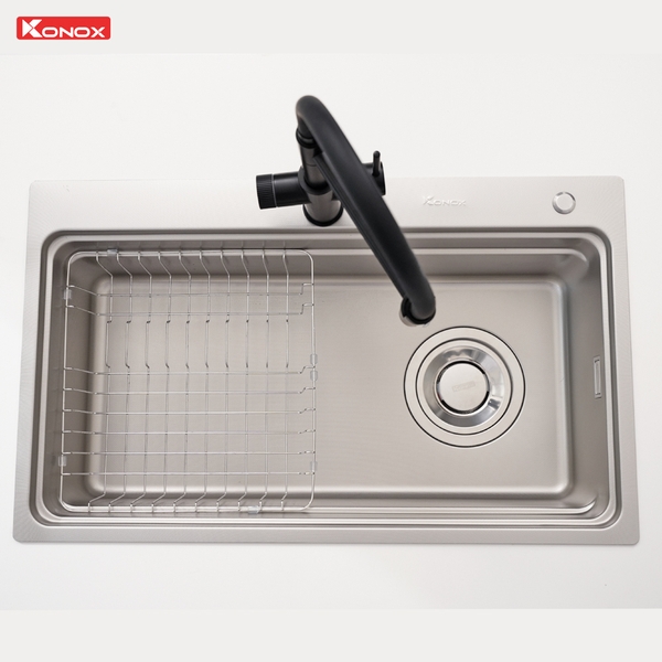 Chậu Rửa Bát KN8048TS Dekor: Chống Xước Linen - Workstation Sink