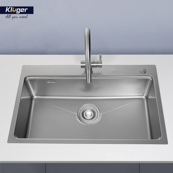Chậu rửa bát Kluger KW8181FS S81 Plus – POSCO 304 Linen 1.2mm