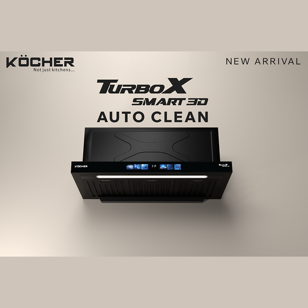 Máy hút mùi âm tủ Kocher Turbo Smart 3D X3D-350D AUC Auto Clean