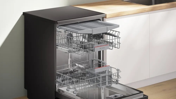 Máy rửa bát Bosch SMS4HMC25M Series 4 Phần Lan - Đen mờ