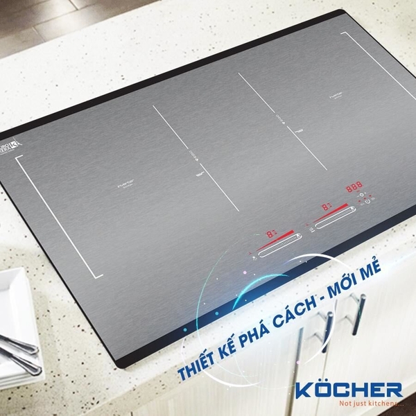 Bếp Từ Đôi Kocher DIB4-888MI - Nhập Khẩu Đức, Kính Eurokera Pháp
