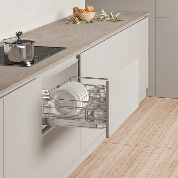 Rổ bát đĩa Hafele KASON FLEX 549.04.047 | Inox 304 Nan Ovan (900mm)