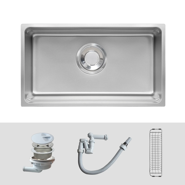 Chậu rửa bát Kluger KU7844FS Basic – POSCO 304 Linen chống xước