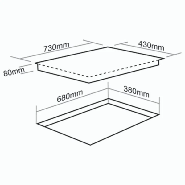 Bếp điện từ kết hợp hồng ngoại Faster FS735HI PLUS