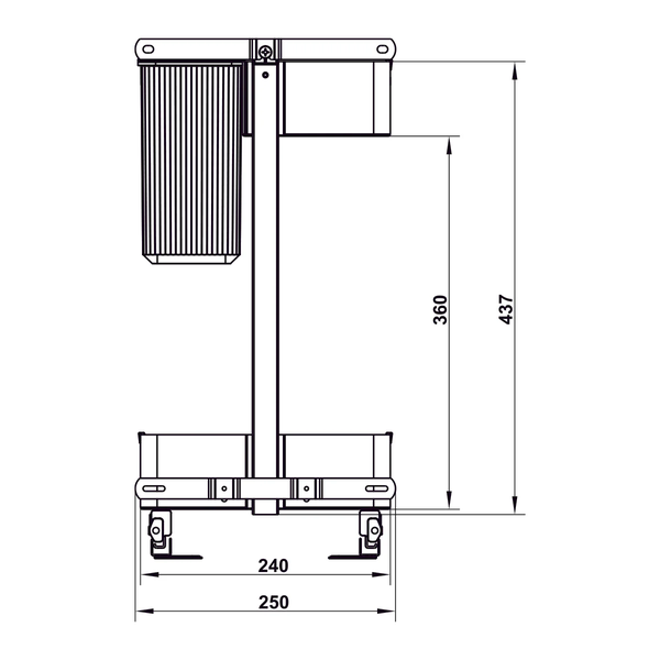Rổ đa năng Hafele Utensio Plus H2 545.14.302 | Màu Than chì (400mm)
