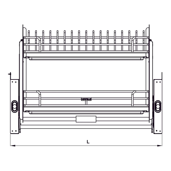 Phụ kiện rổ nâng hạ Hafele ORIA 504.71.075 | Kích thước 900mm