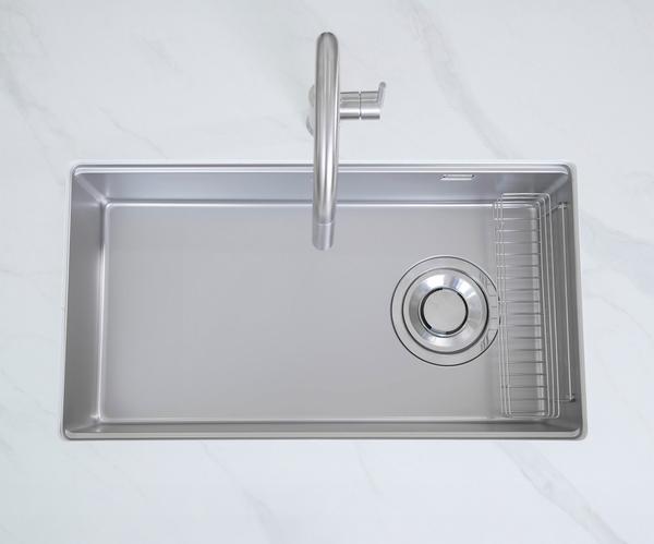 Chậu rửa bát Kluger KY8045SL Basic – Super Linen Inox Posco 304