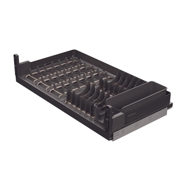 Rổ bát đĩa kéo trên Hafele Utensio Plus H2 545.14.305 | Màu Than Chì