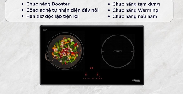 Bếp Từ Kocher DI-801GE IPLUS - Nhập khẩu Đức, kính Schott Ceran, EGO