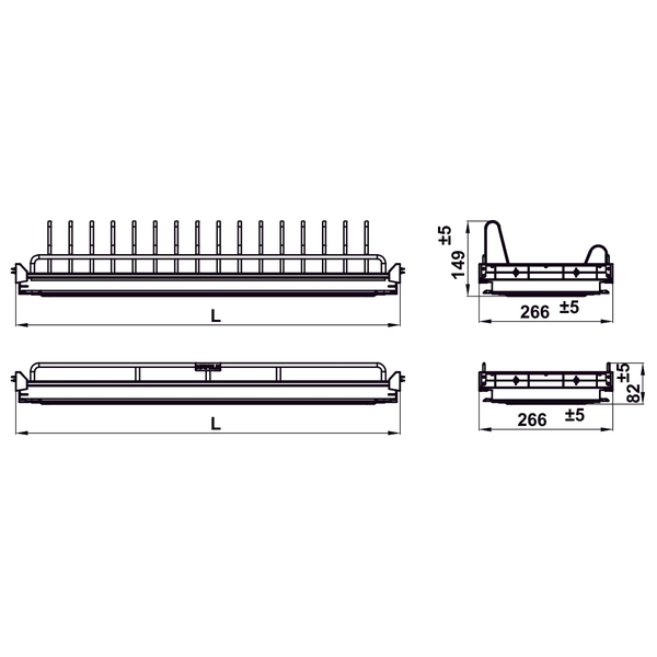 Rổ bát cố định Hafele ORIA 544.07.015 - Kích thước 800mm