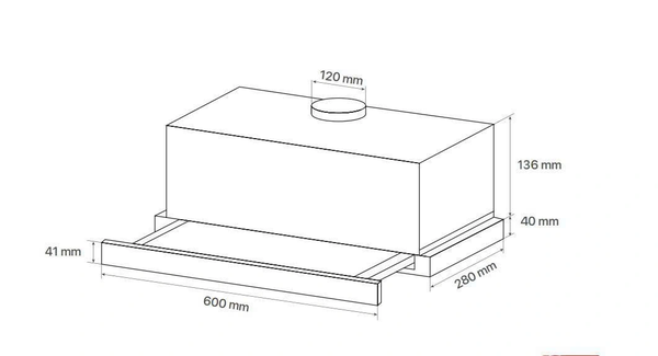 Máy hút mùi âm tủ Canzy CZ-H1060AT