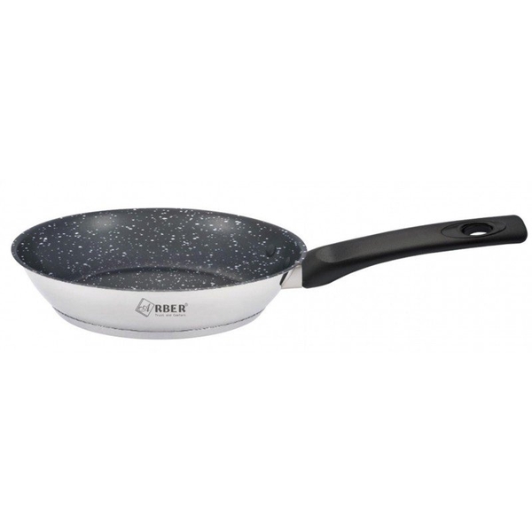 Chảo inox 3 đáy chống dính vân đá lòng sâu AC30CD Arber 30cm