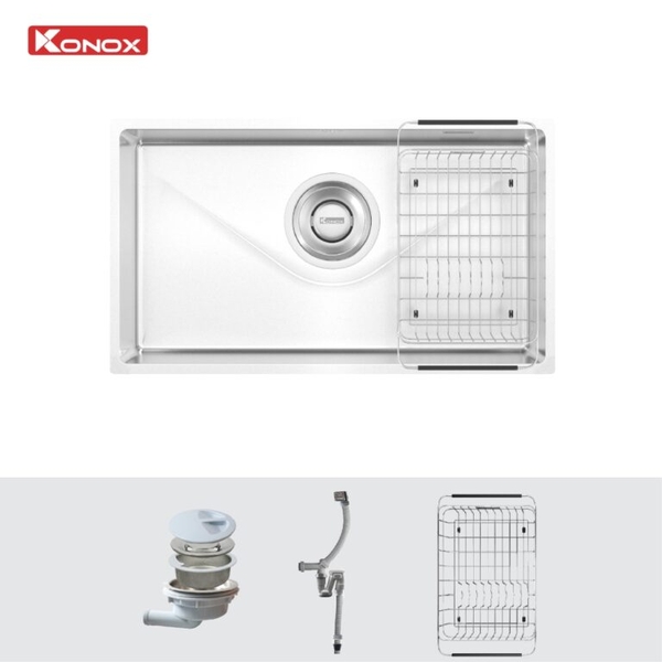 Chậu Rửa Bát Tari 800SM Phong Cách Nhật – Inox SUS304 Bề Mặt Mịn, Phủ Crom chống trầy