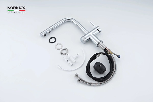 Vòi rửa bát 3 đường nước Nobinox Mira NX333