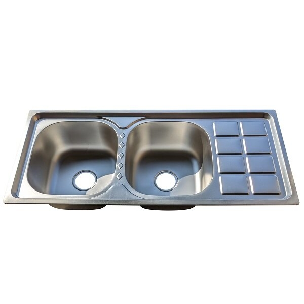 Chậu rửa bát inox CE 105x45cm_201