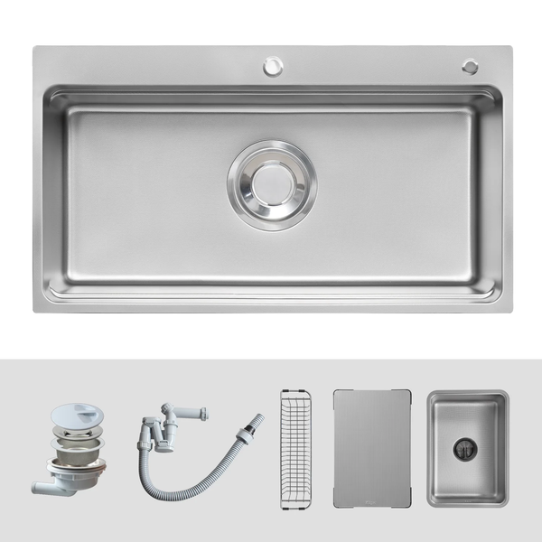 Chậu rửa bát Kluger KF8850FS Plus – POSCO 304 Linen chống xước