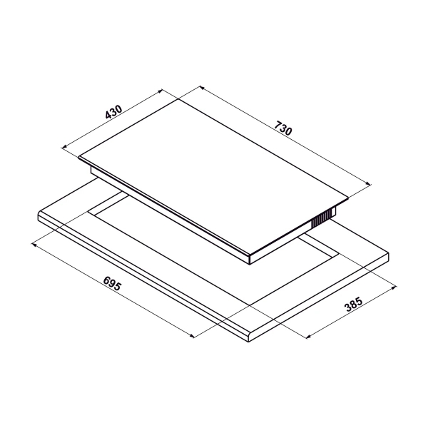 Bếp từ Hafele HC-I7326B nhập Đức - Schott Ceran 533.09.989