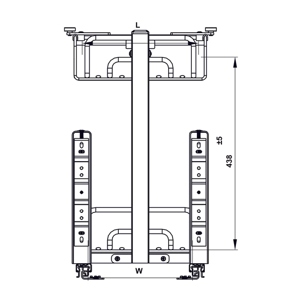 Rổ gia vị đa năng Hafele OMERO 547.10.063 | Inox 304 Nan Ovan (300mm)