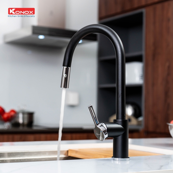 Vòi rửa bát Konox Alto Black
