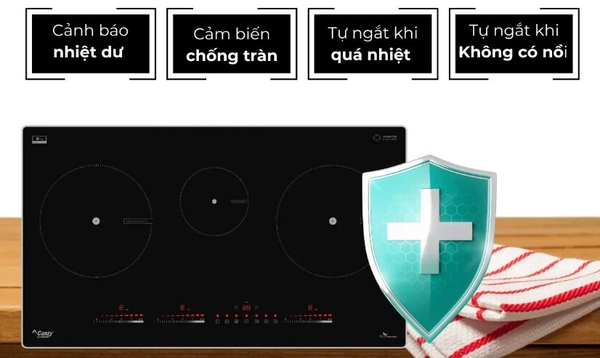 Bếp từ Canzy CZ-856HN - 3 vùng nấu Inverter