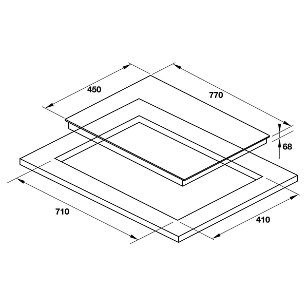Bếp hỗn hợp từ và điện Hafele HC-M773D - 536.61.705
