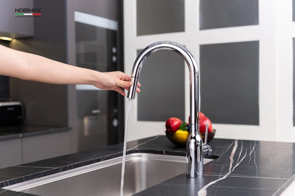 Vòi rửa bát dây rút Nobinox Aqua NX660N