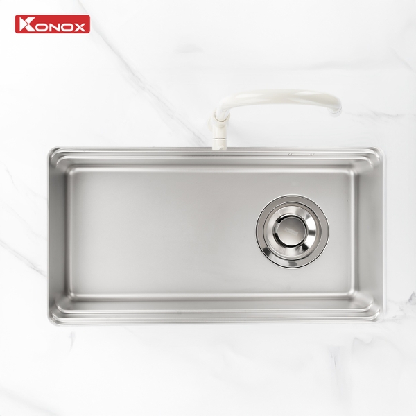 Chậu rửa bát KONOX Tari 780SM phong cách Nhật bề mặt mịn.
