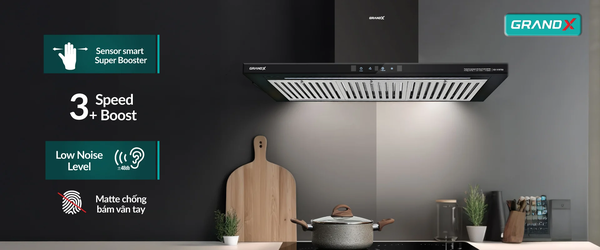 Máy hút mùi chữ T GrandX GX H70T65 (700mm) - Chuẩn Âu hút mạnh
