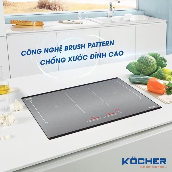Bếp Từ Đôi Kocher DIB4-888MI - Nhập Khẩu Đức, Kính Eurokera Pháp