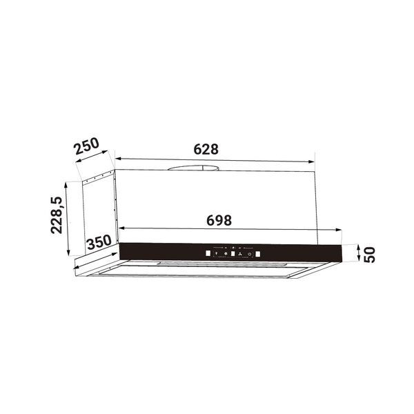 Máy Hút Mùi KAFF KF-TH1700S - Âm Tủ Vẫy Tay Smart
