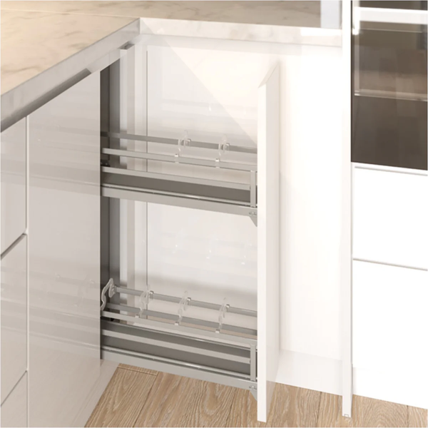 Bộ rổ gia vị Hafele OMERO 549.20.840 - Kích thước 150mm - Lắp phải