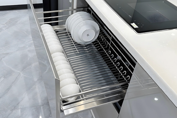 Giá bát đĩa nan Oval XD.90M1 SUS304 tủ dưới cao cấp