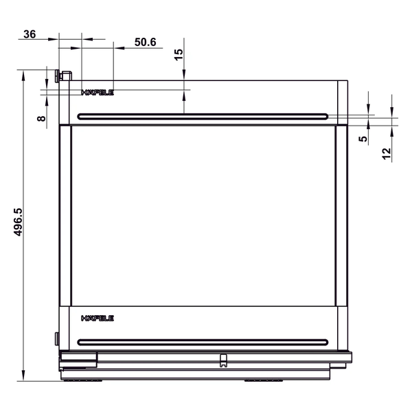 Rổ gia vị Hafele Utensio Plus H2 545.14.324 | Màu Than Chì (Tủ 400mm)