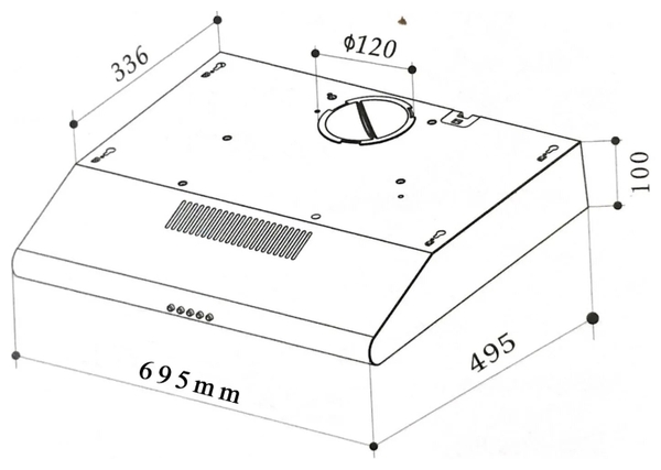 Máy Hút Mùi Arber AB700D - 70cm