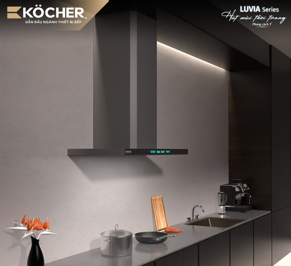 Máy hút mùi Kocher Luvia Elite 90cm – Kính Nano Matte