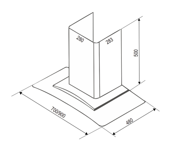 Máy Hút Mùi Bauer BC 90EC3 - Kích thước 90cm
